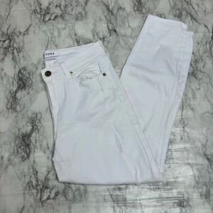 PISTOLA White Skinny Jeans denim distressed detail size 27